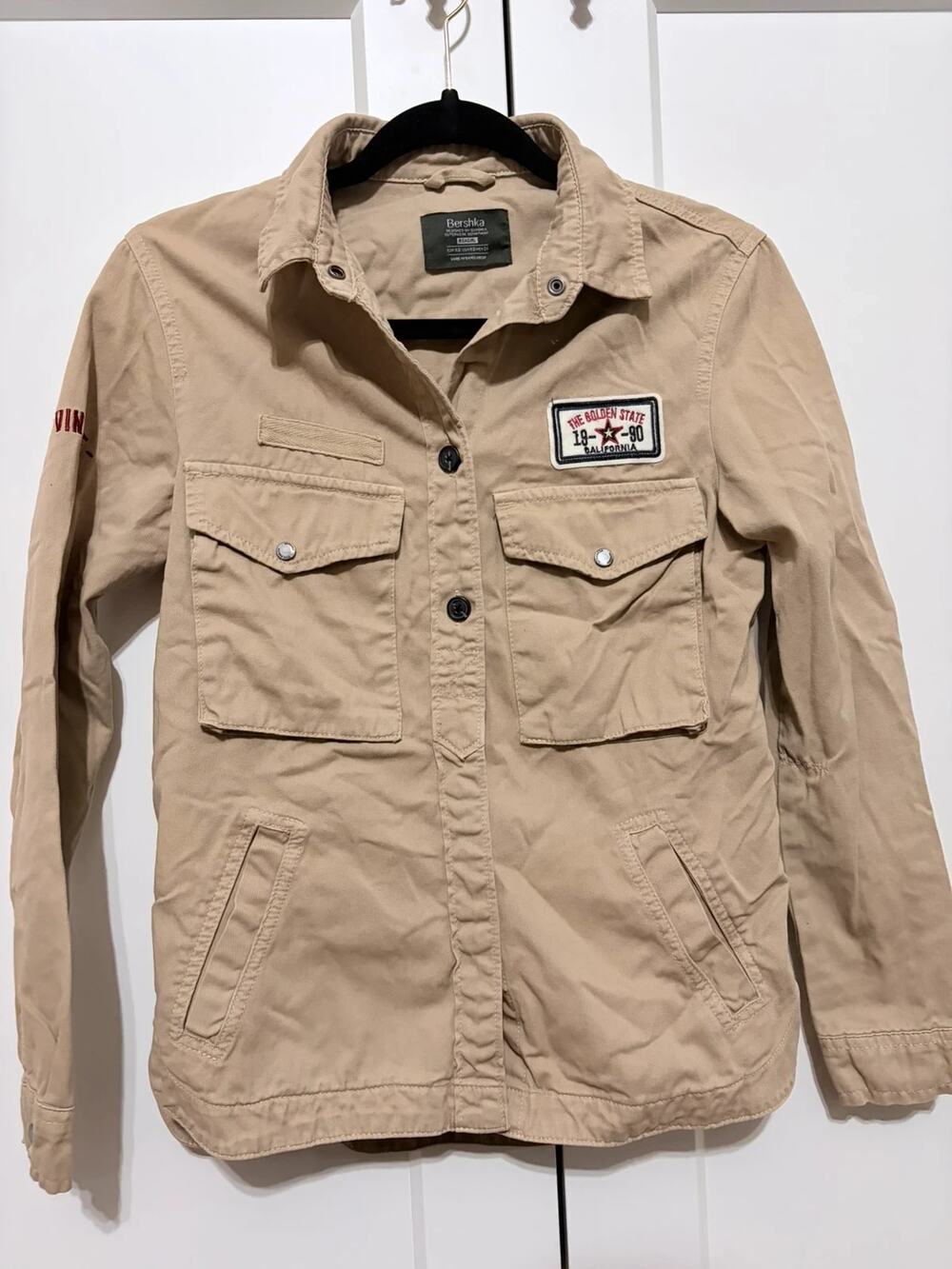 Military Core Cargo Utility Jacket Khaki Size XS